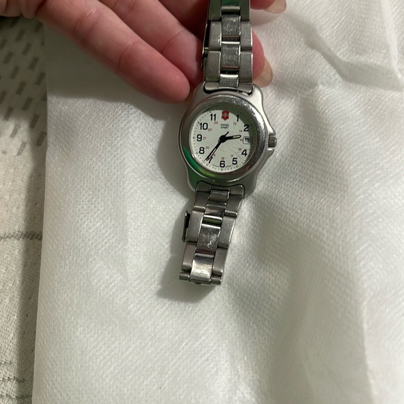 COPY - Ladies Swiss Army Silver Stainless Steel Watch - Picture 1 of 9